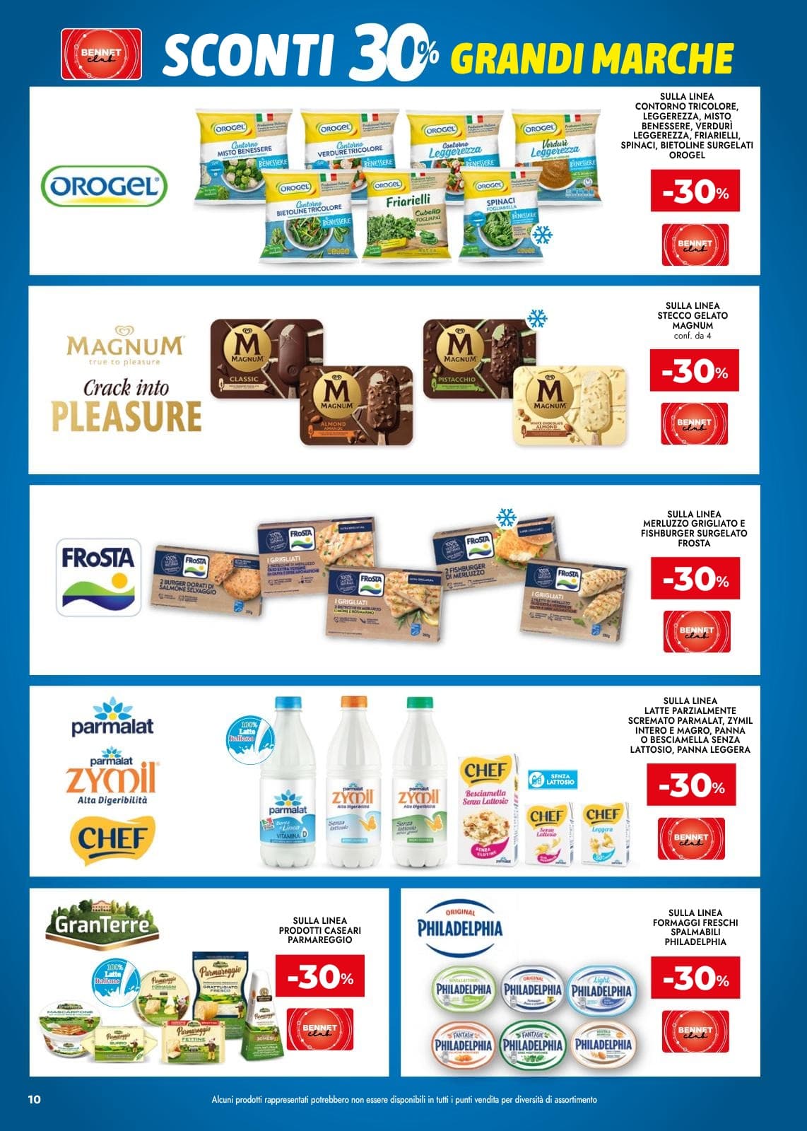 Pagina 10. del volantino Bennet - Grandi Marche Sconti 30% 40% 50%
