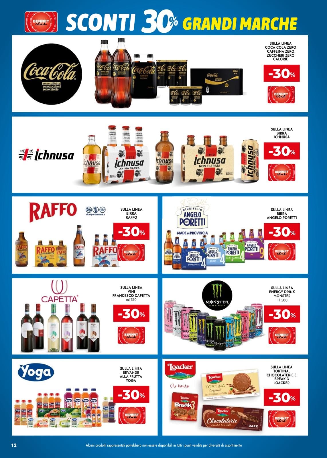 Pagina 12. del volantino Bennet - Grandi Marche Sconti 30% 40% 50%