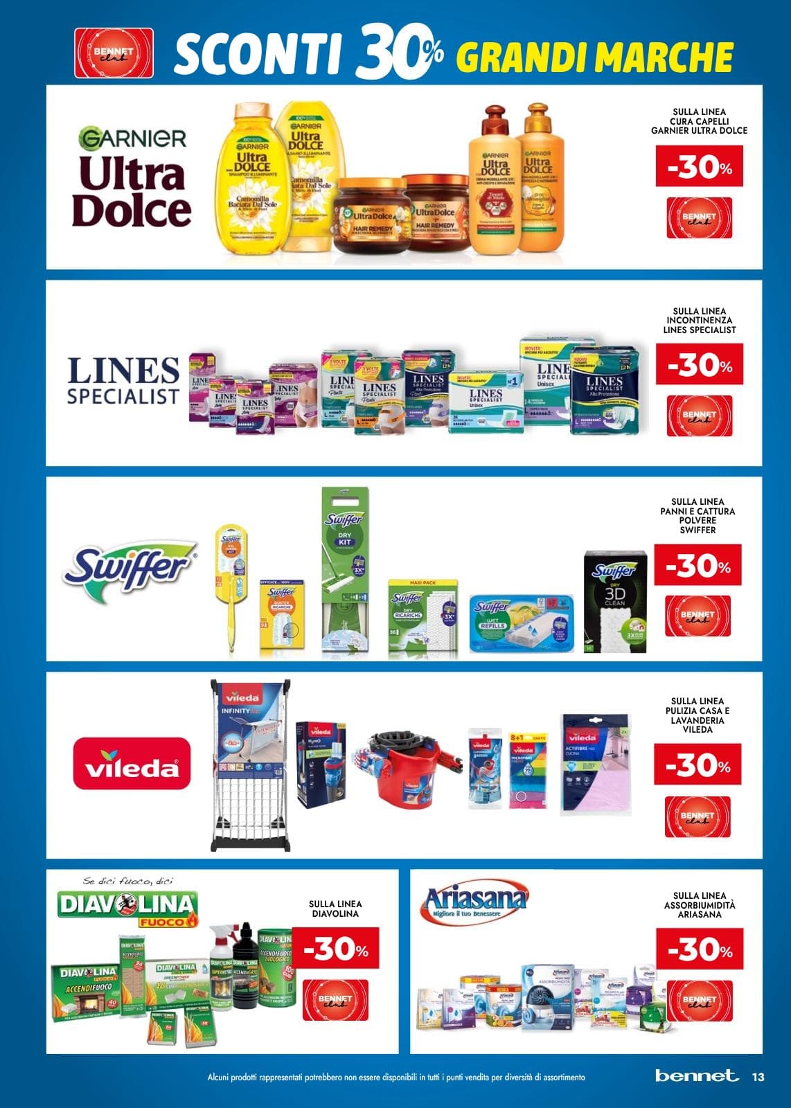 Pagina 13. del volantino Bennet - Grandi Marche Sconti 30% 40% 50%