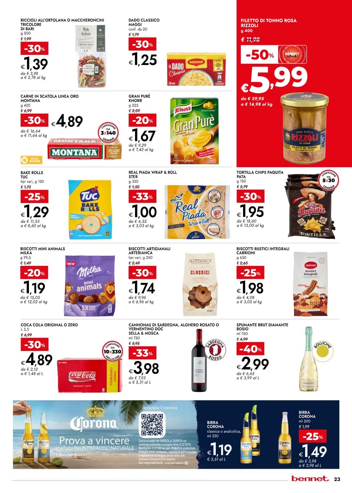 Pagina 23. del volantino Bennet - Grandi Marche Sconti 30% 40% 50%