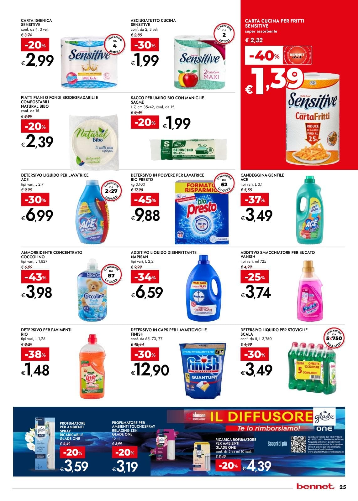 Pagina 25. del volantino Bennet - Grandi Marche Sconti 30% 40% 50%