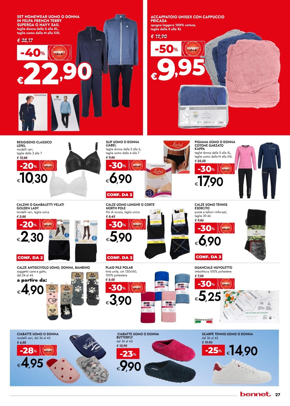 Pagina 27. del volantino Bennet - Grandi Marche Sconti 30% 40% 50%