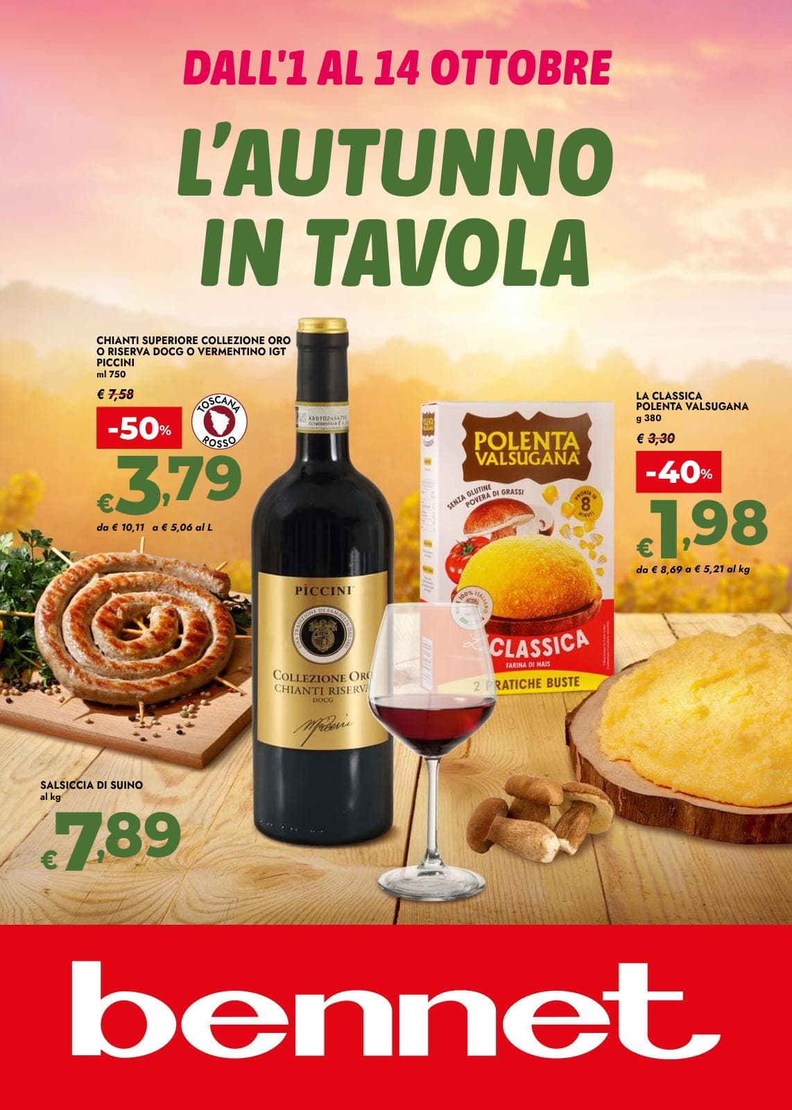 Pagina 1. del volantino Bennet - L'autunno In Tavola