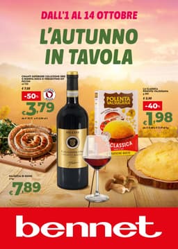 Pagina 1 del volantino Bennet L'autunno In Tavola