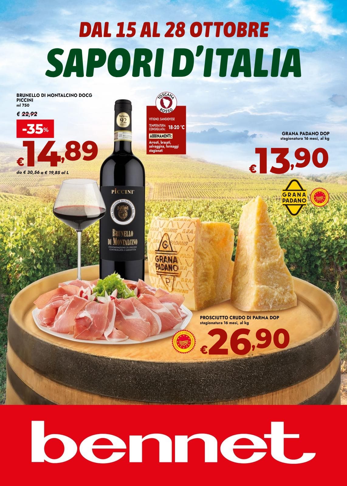 Bennet katalog Vini Salumi Formaggi + Dispensa, 15/10/2026 – 28/10/2026