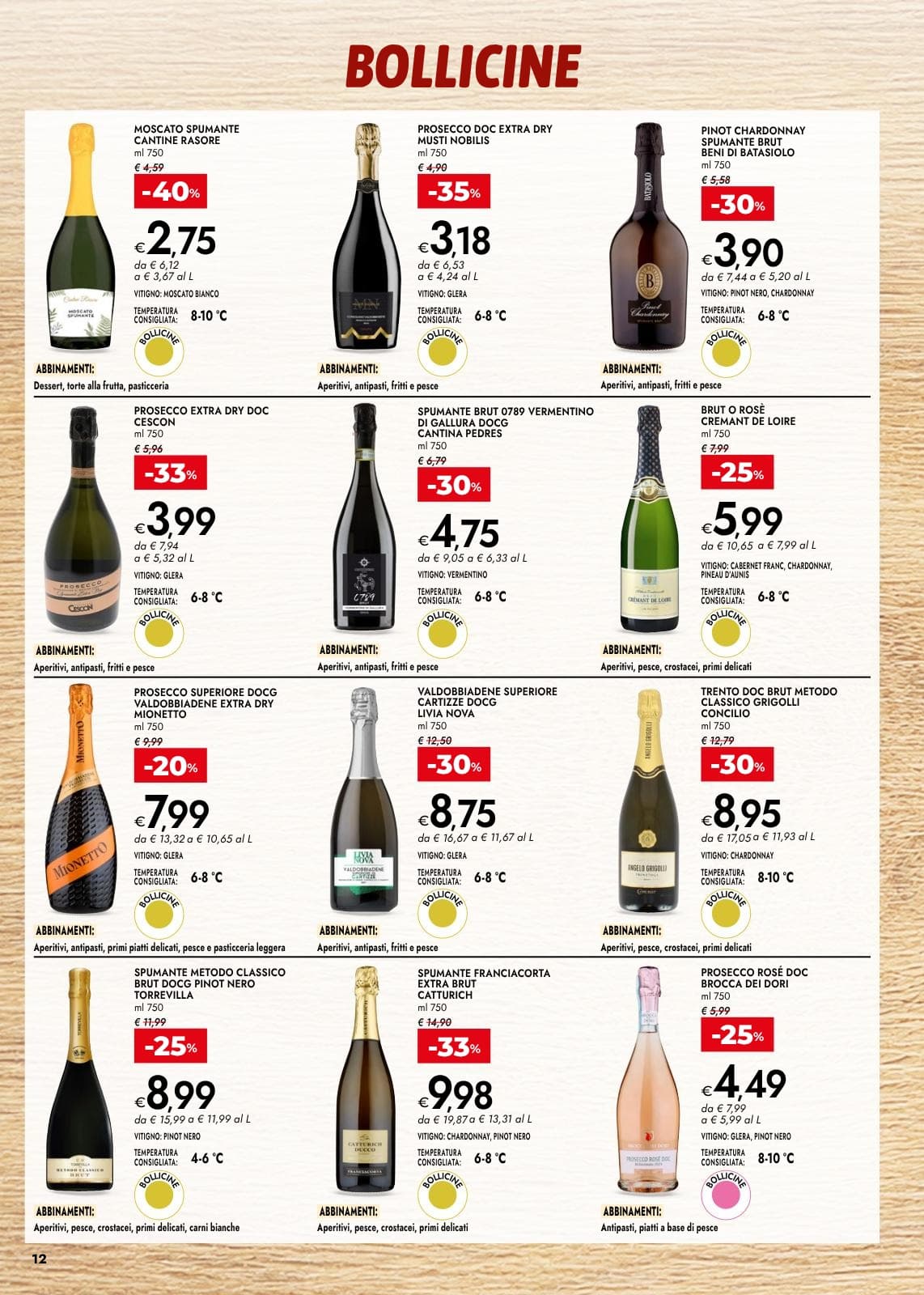 Pagina 12. del volantino Bennet - Vini Salumi Formaggi + Dispensa