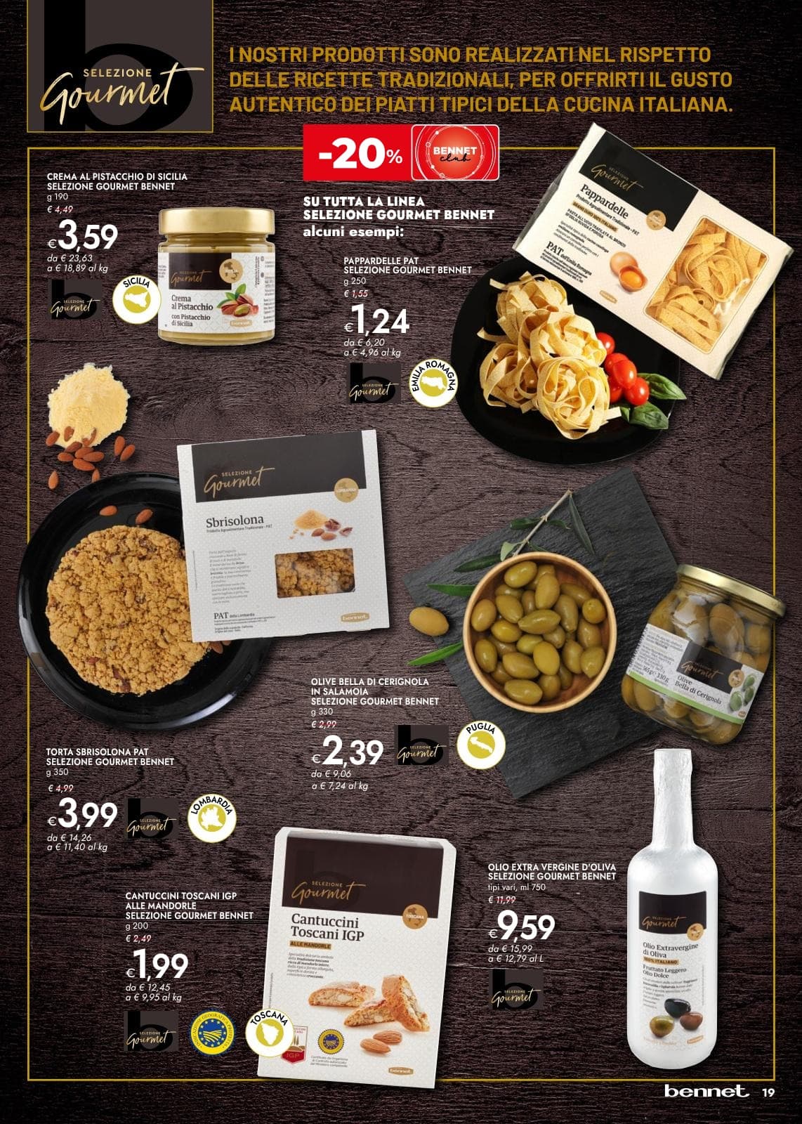 Pagina 19. del volantino Bennet - Vini Salumi Formaggi + Dispensa