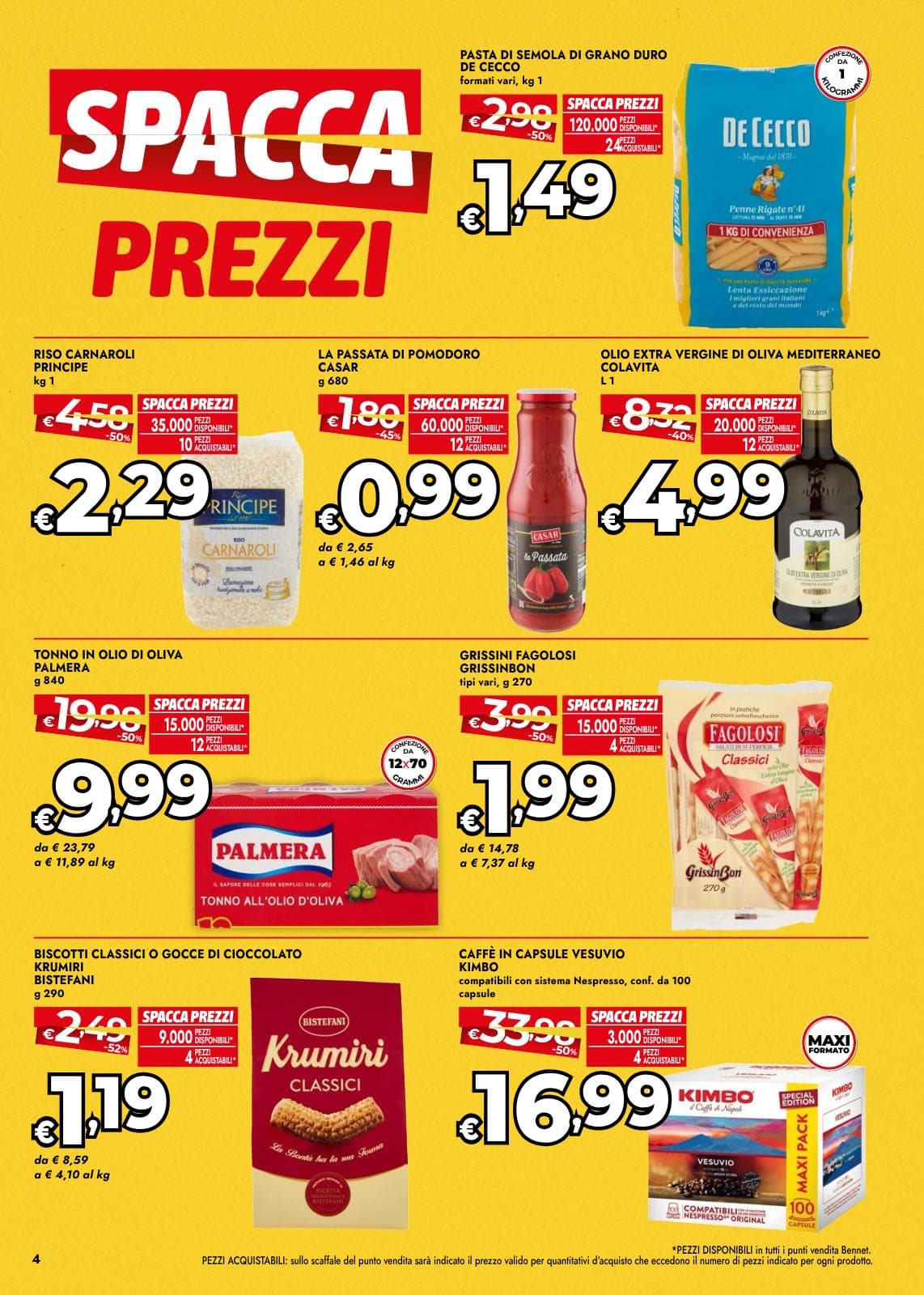 Pagina 4. del volantino Bennet - Spaccaprezzi