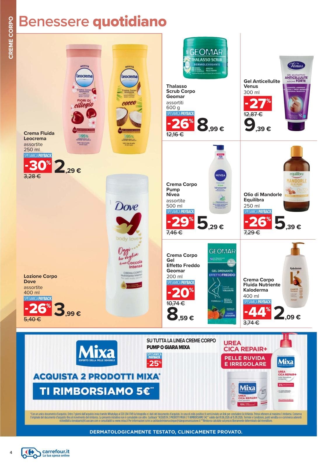 Pagina 4. del volantino Carrefour - Speciale bellezza dal 14/07/2026