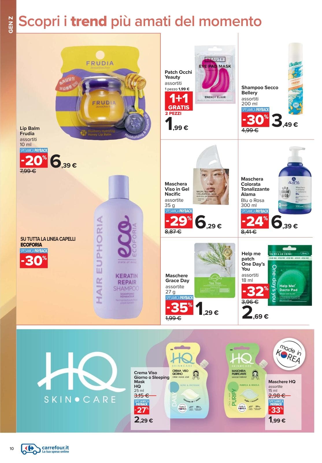 Pagina 10. del volantino Carrefour - Speciale bellezza dal 14/07/2026