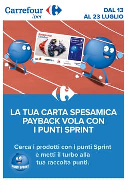 Pagina 1 del volantino Carrefour Punti Sprint Payback