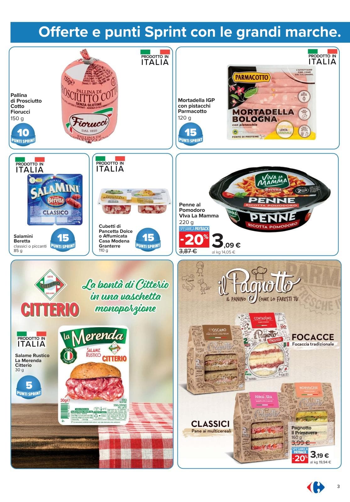 Pagina 3. del volantino Carrefour - Punti Sprint Payback dal 14/07/2026