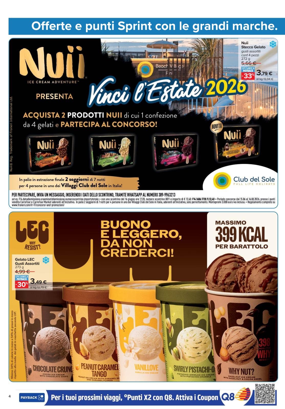 Pagina 4. del volantino Carrefour - Punti Sprint Payback dal 14/07/2026