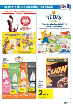 Pagina 5 del volantino Carrefour Punti Sprint Payback