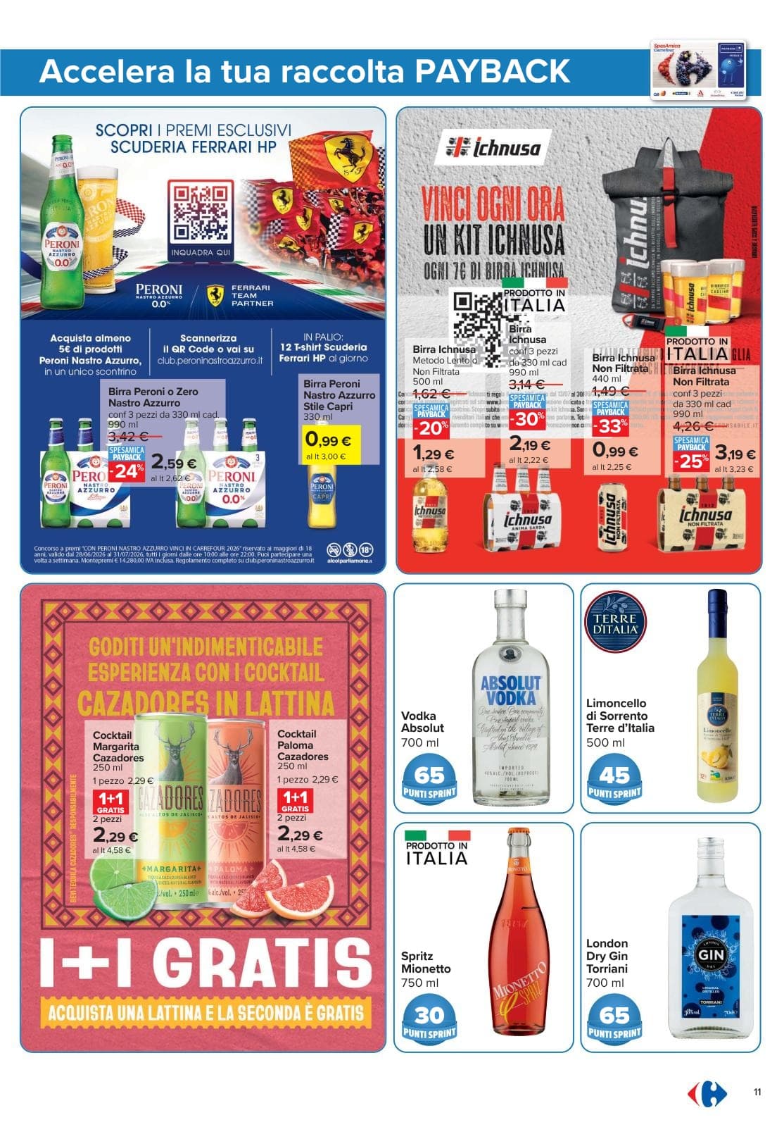 Pagina 11. del volantino Carrefour - Punti Sprint Payback dal 14/07/2026