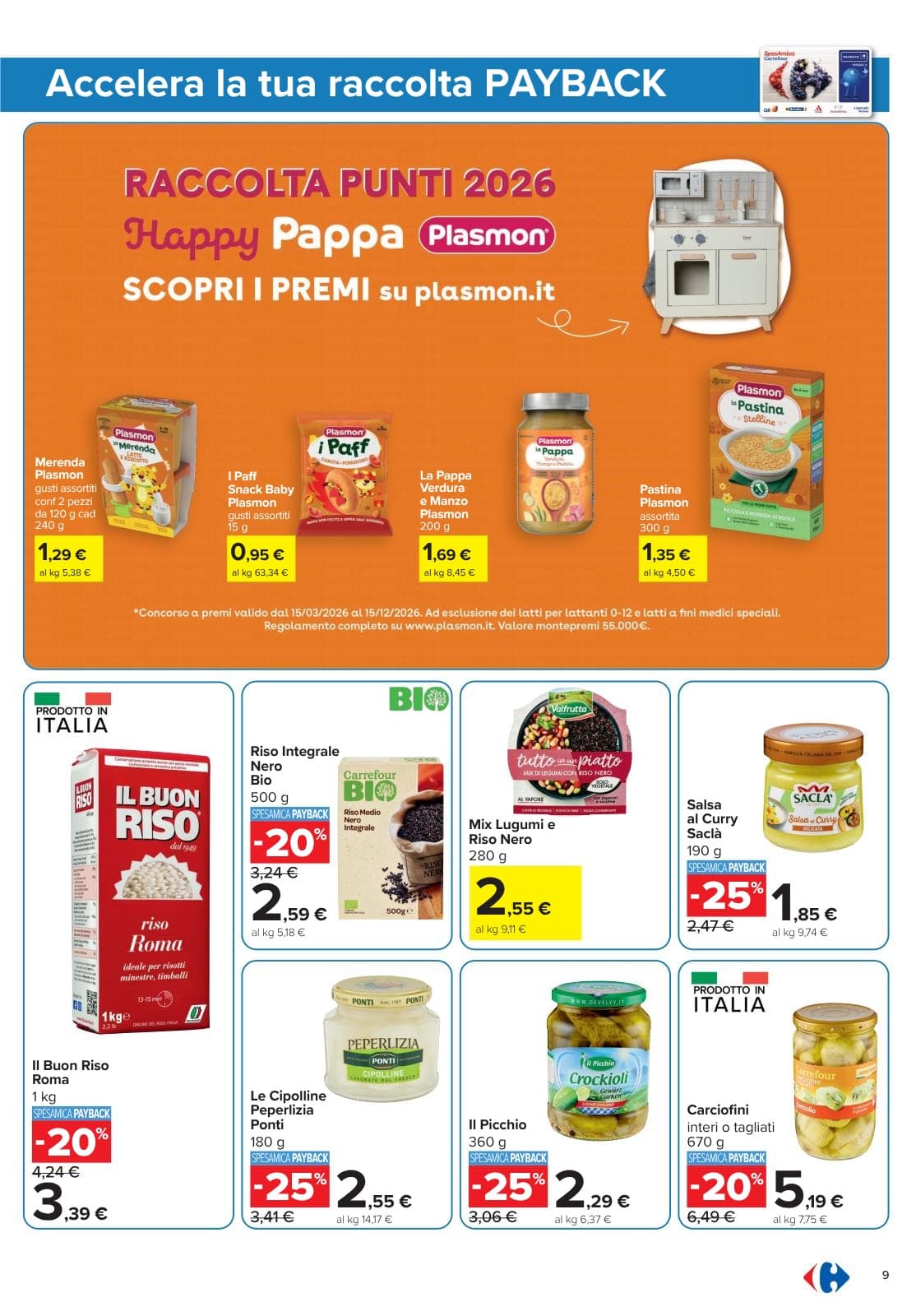 Pagina 9. del volantino Carrefour - Punti Sprint Payback dal 14/07/2026
