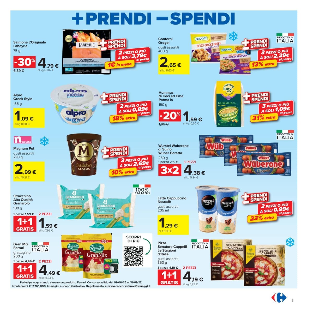 Pagina 3. del volantino Carrefour - Piu prendi meno spendi dal 14/07/2026