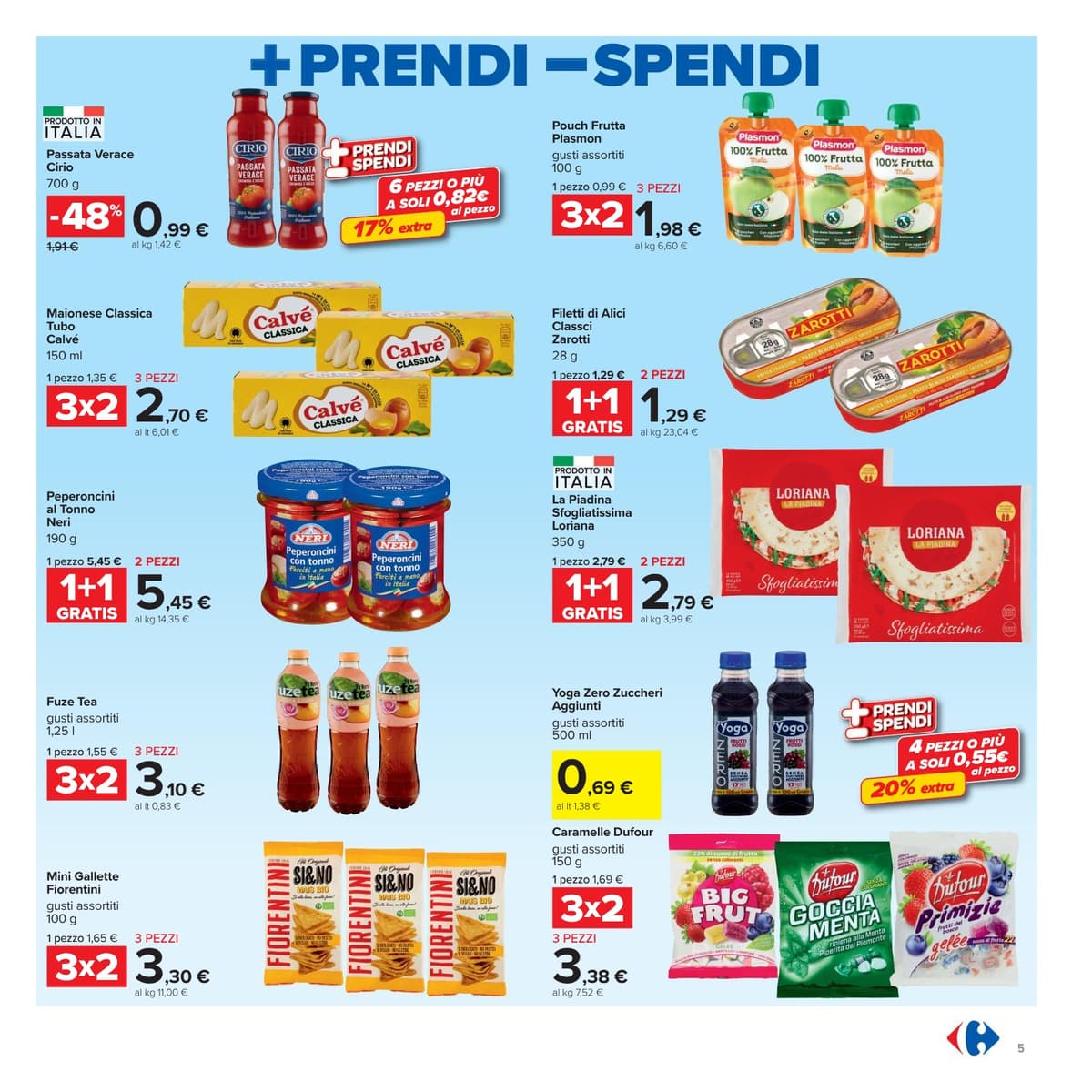Pagina 5. del volantino Carrefour - Piu prendi meno spendi dal 14/07/2026