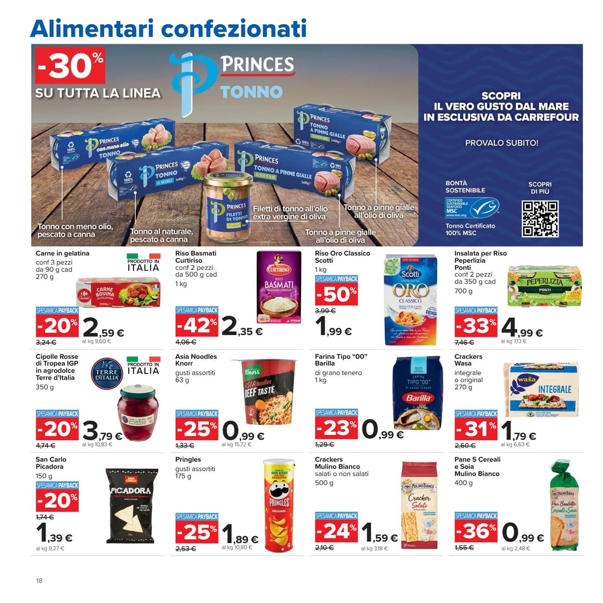 Pagina 18. del volantino Carrefour - Piu prendi meno spendi