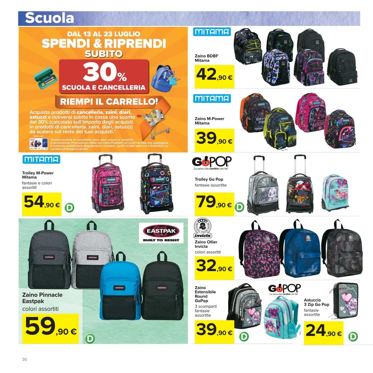 Pagina 30. del volantino Carrefour - Piu prendi meno spendi dal 14/07/2026
