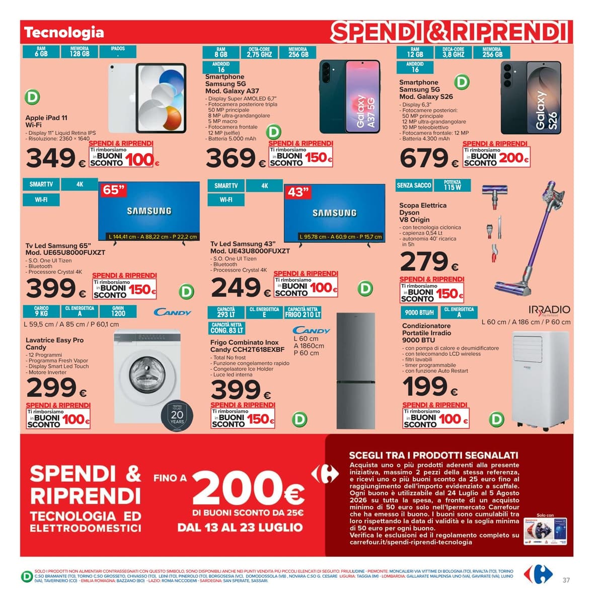 Pagina 37. del volantino Carrefour - Piu prendi meno spendi dal 14/07/2026