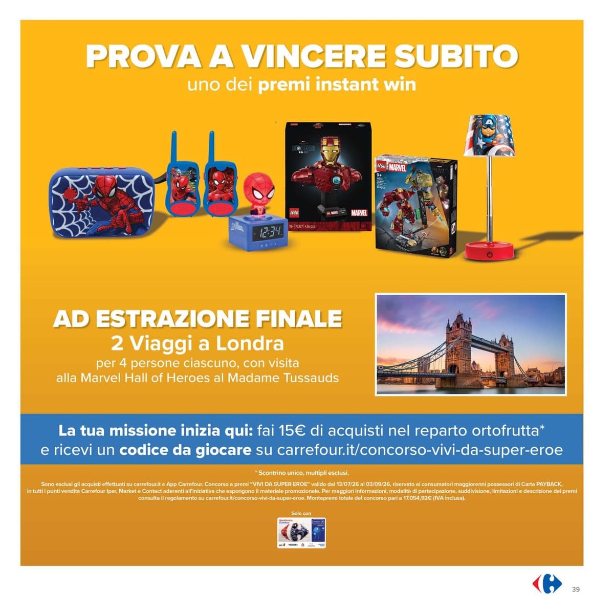 Pagina 39. del volantino Carrefour - Piu prendi meno spendi dal 14/07/2026