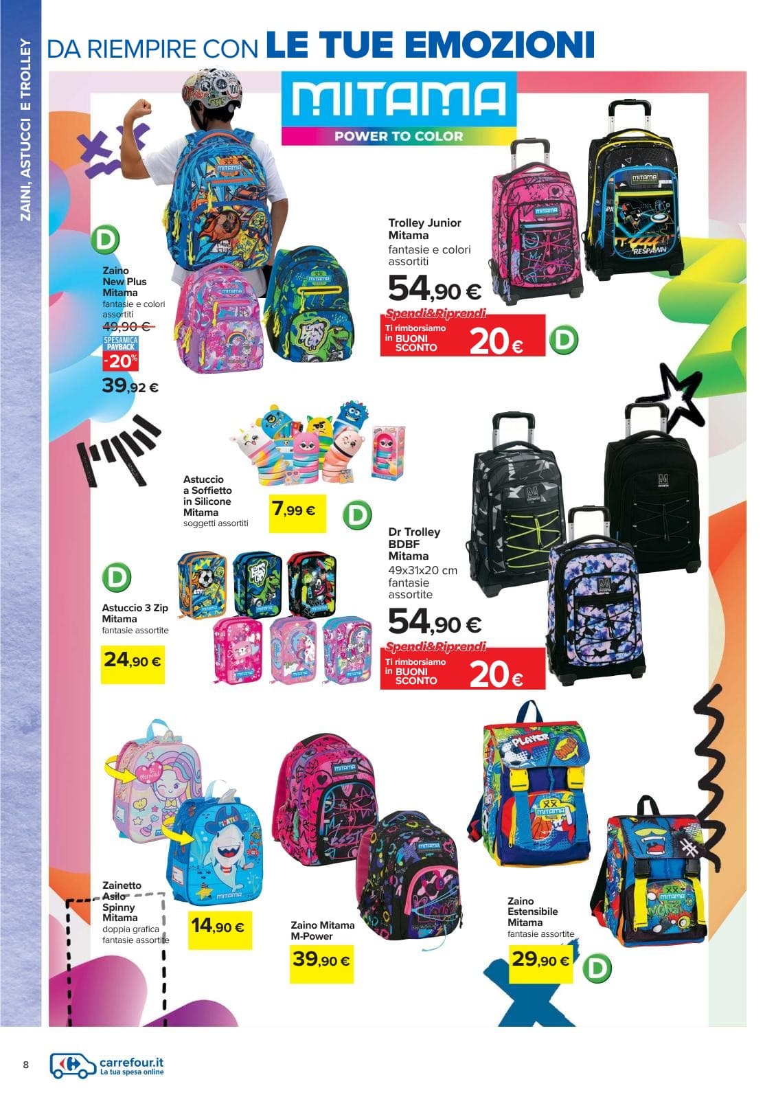 Pagina 8. del volantino Carrefour - Catalogo Scuola dal 28/07/2026