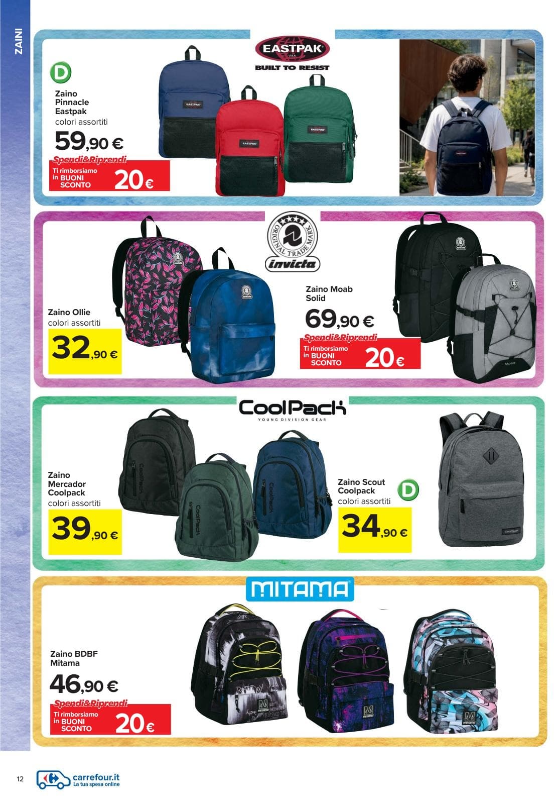 Pagina 12. del volantino Carrefour - Catalogo Scuola dal 28/07/2026