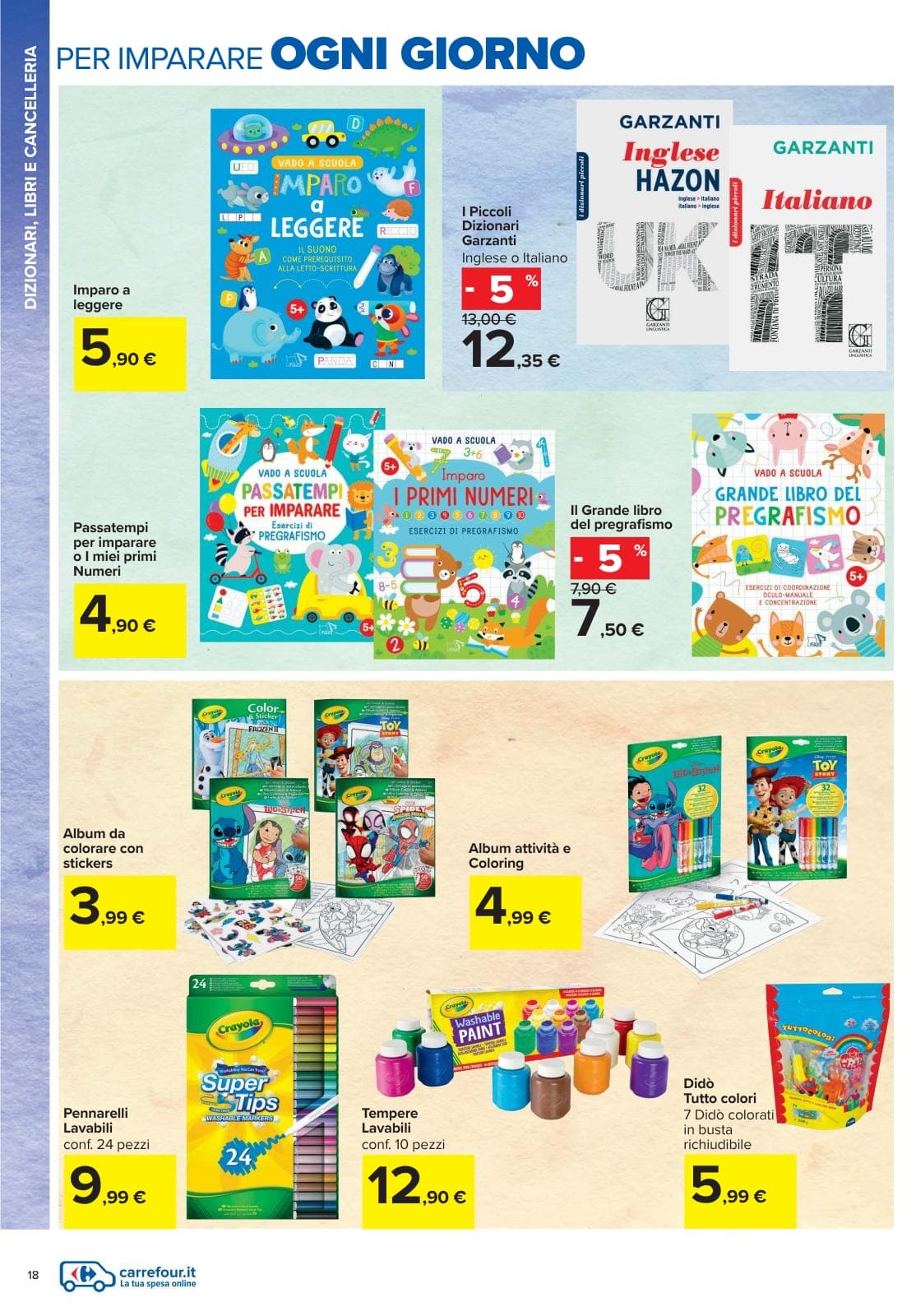 Pagina 18. del volantino Carrefour - Catalogo Scuola dal 28/07/2026