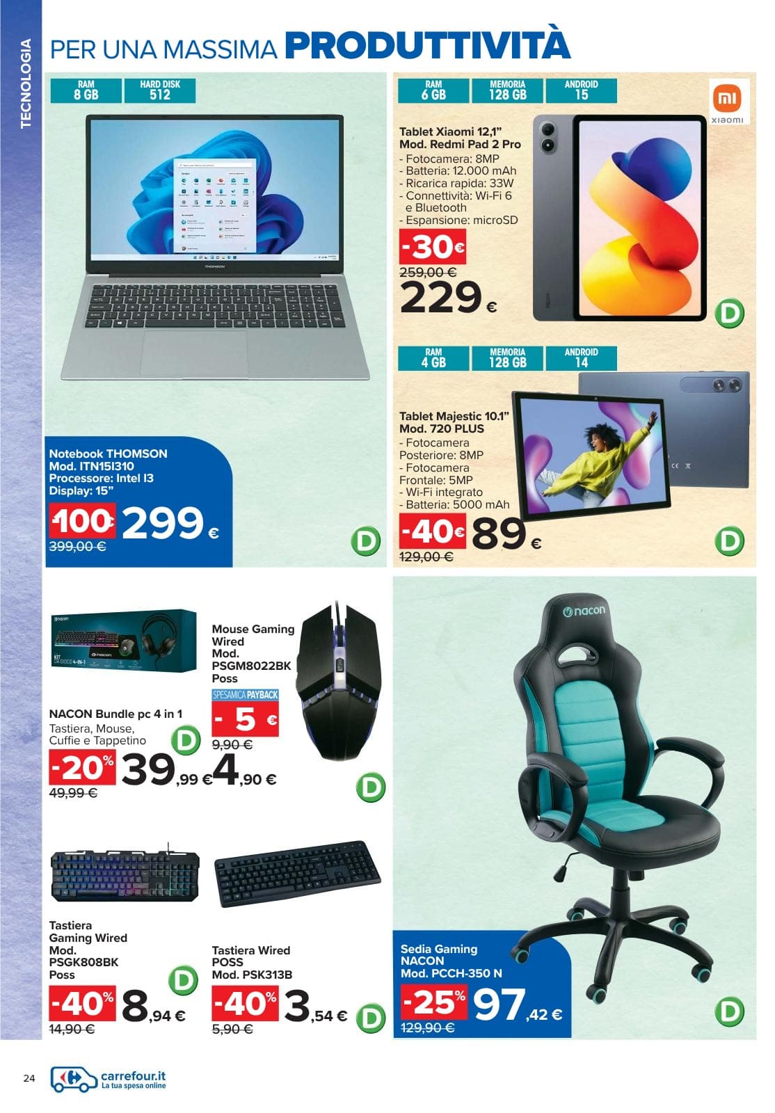 Pagina 24. del volantino Carrefour - Catalogo Scuola