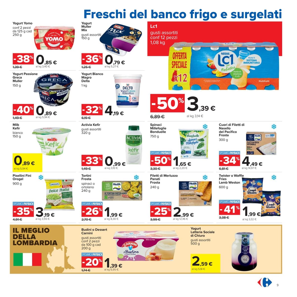Pagina 9. del volantino Carrefour - Sconti Fino al 50%