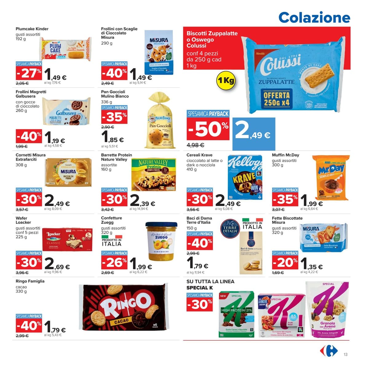 Pagina 13. del volantino Carrefour - Sconti Fino al 50% dal 28/07/2026