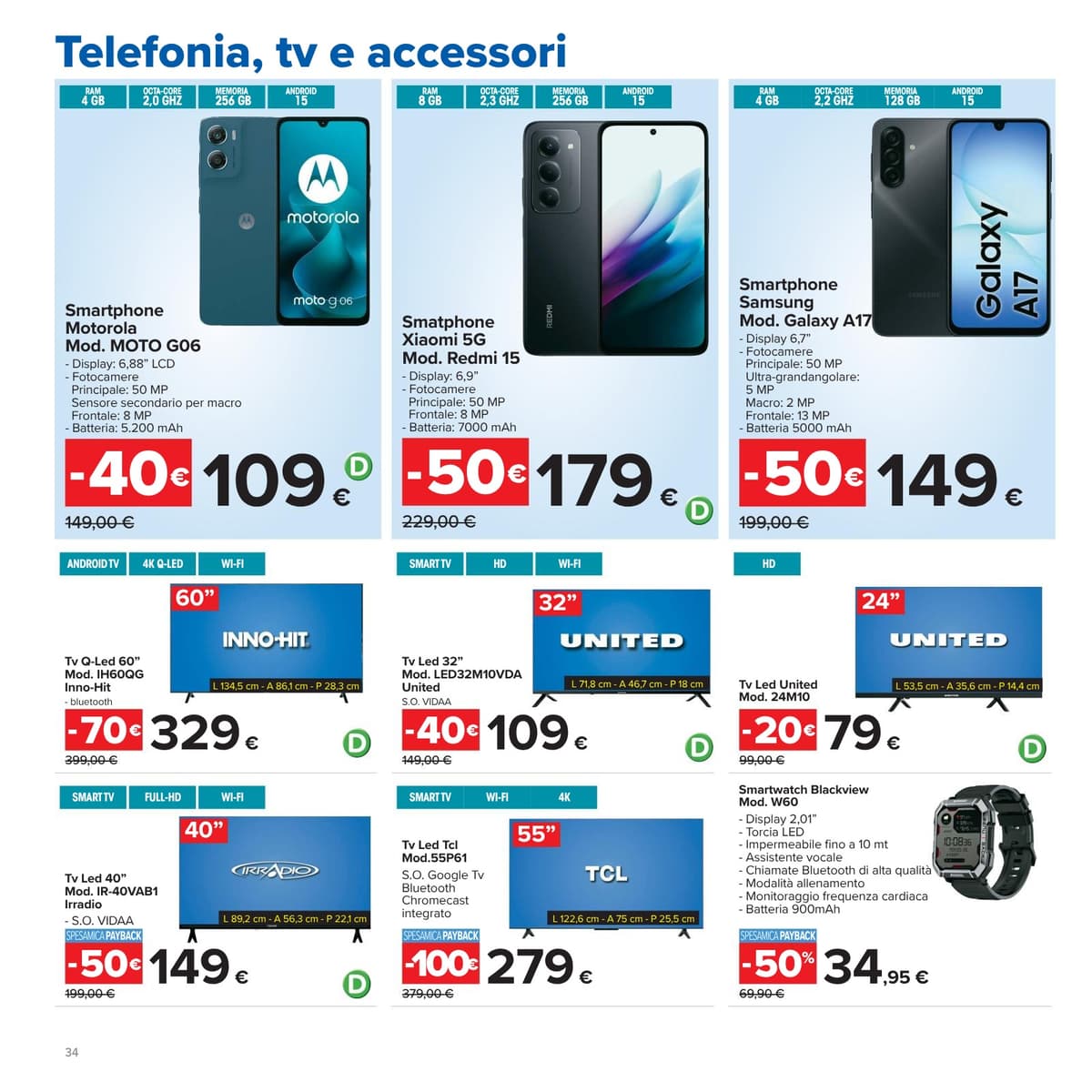 Pagina 34. del volantino Carrefour - Sconti Fino al 50%