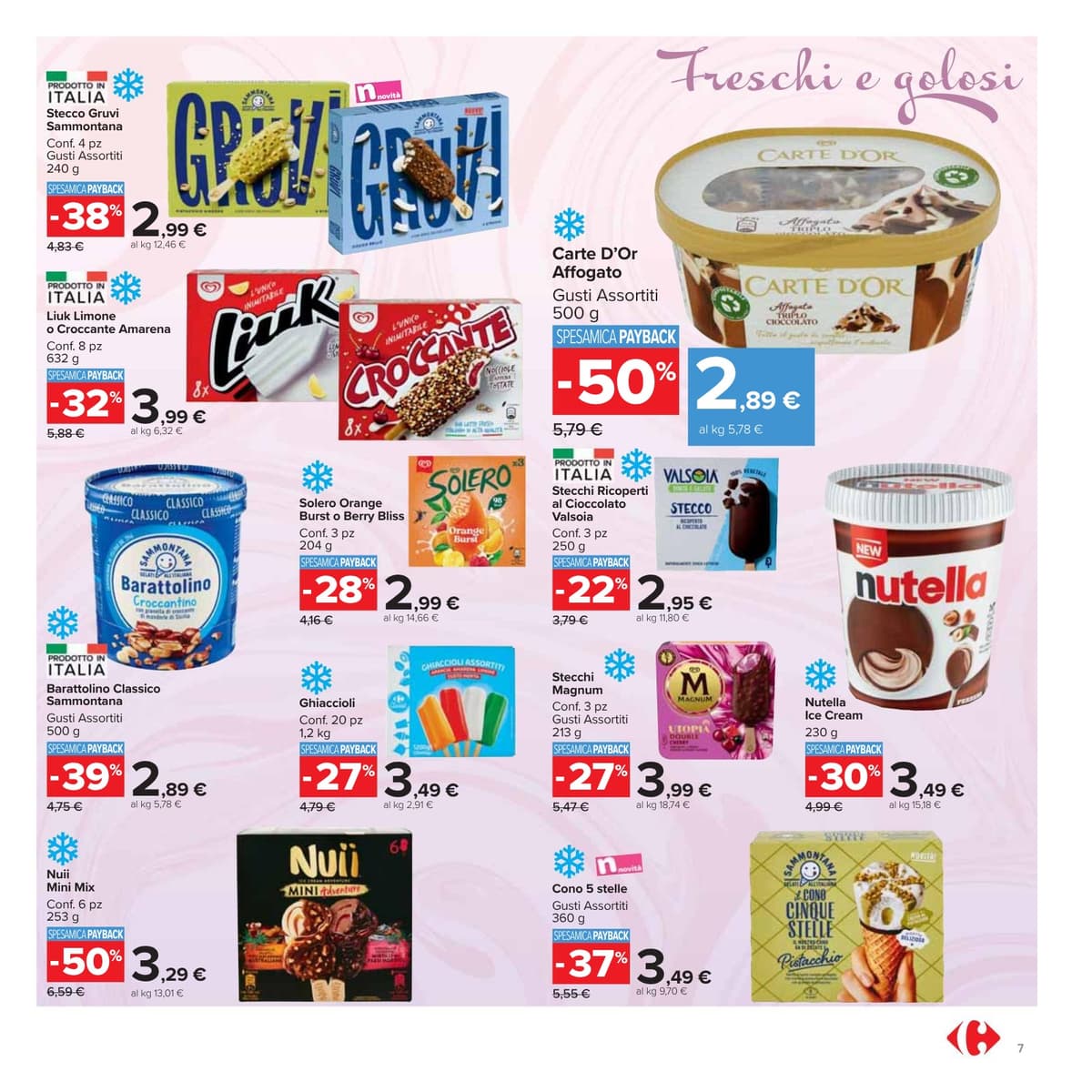 Pagina 7. del volantino Carrefour - Sconti Fino al 50% dal 28/07/2026