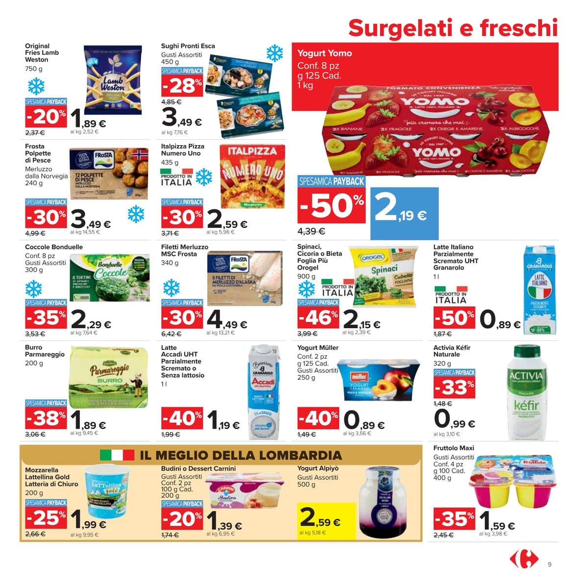 Pagina 9. del volantino Carrefour - Sconti Fino al 50% dal 28/07/2026