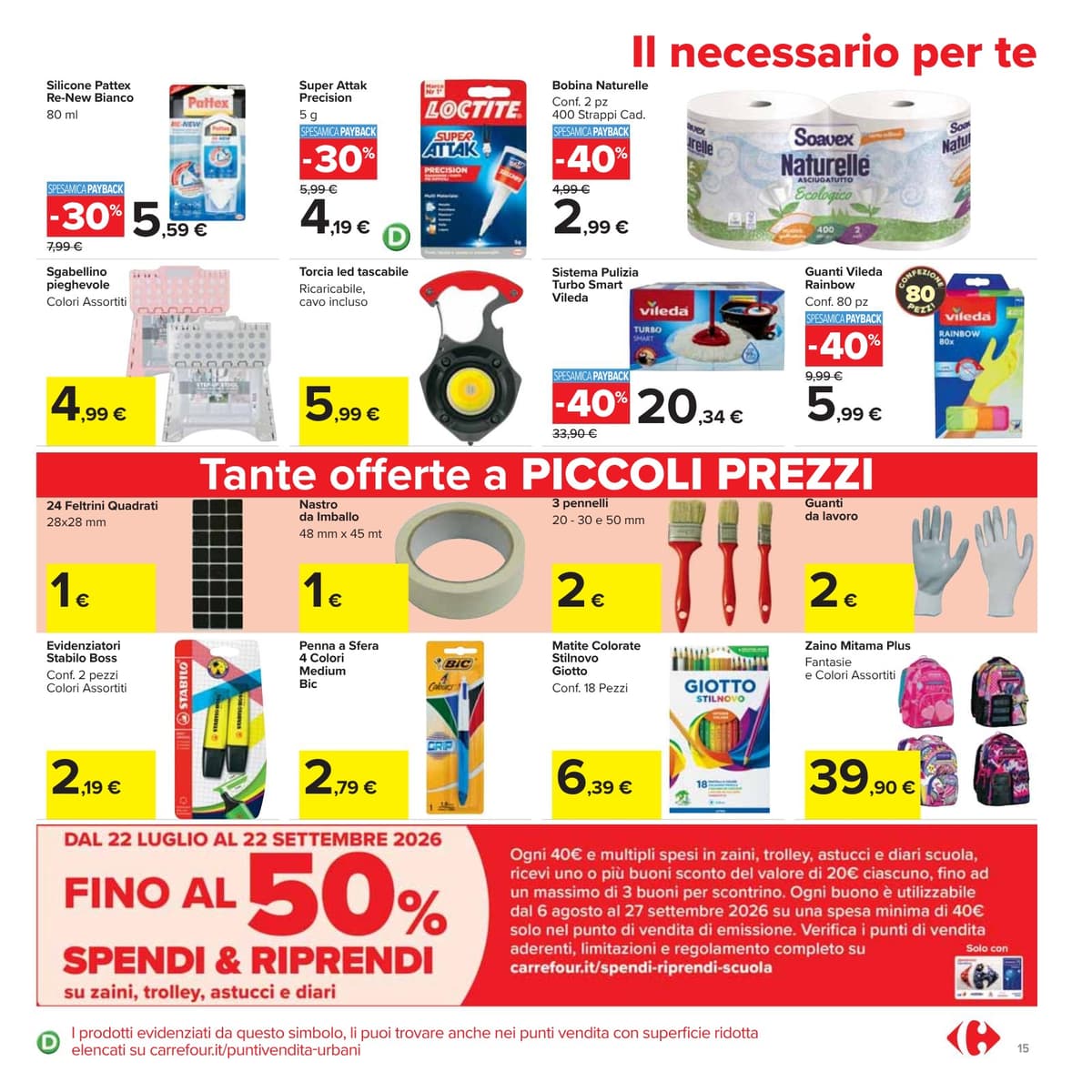 Pagina 15. del volantino Carrefour - Sconti Fino al 50%