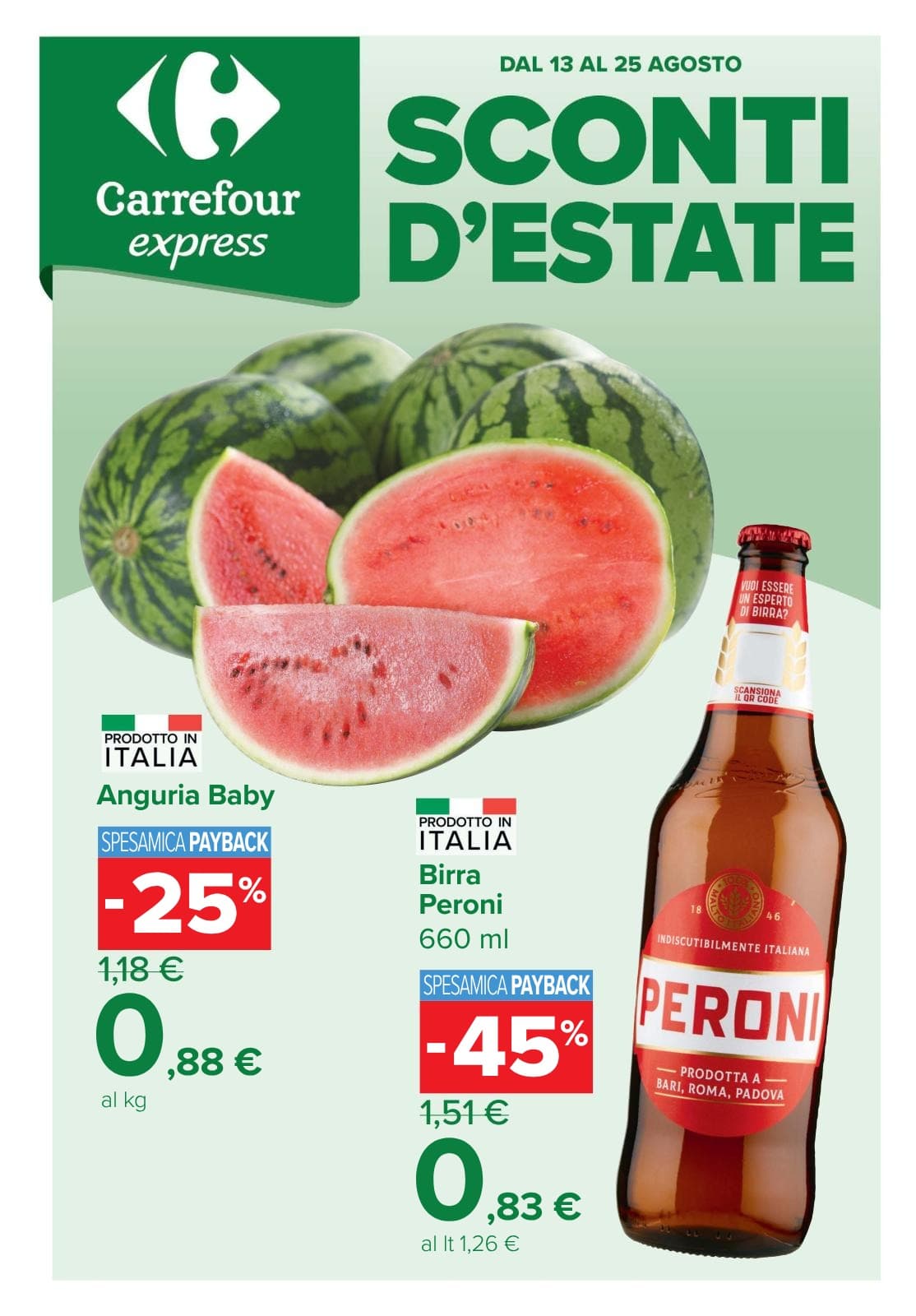 Pagina 1. del volantino Carrefour - Sconti d'estate (Express) dal 23/08/2026
