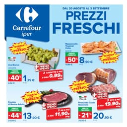 Pagina 1 del volantino Carrefour Prezzi Freschi (iper)