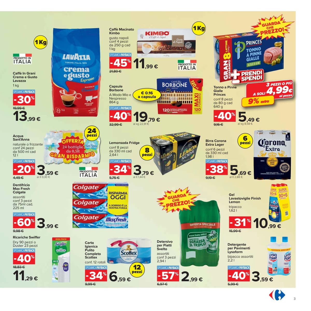 Pagina 3. del volantino Carrefour - Prezzi Freschi (iper) dal 23/08/2026