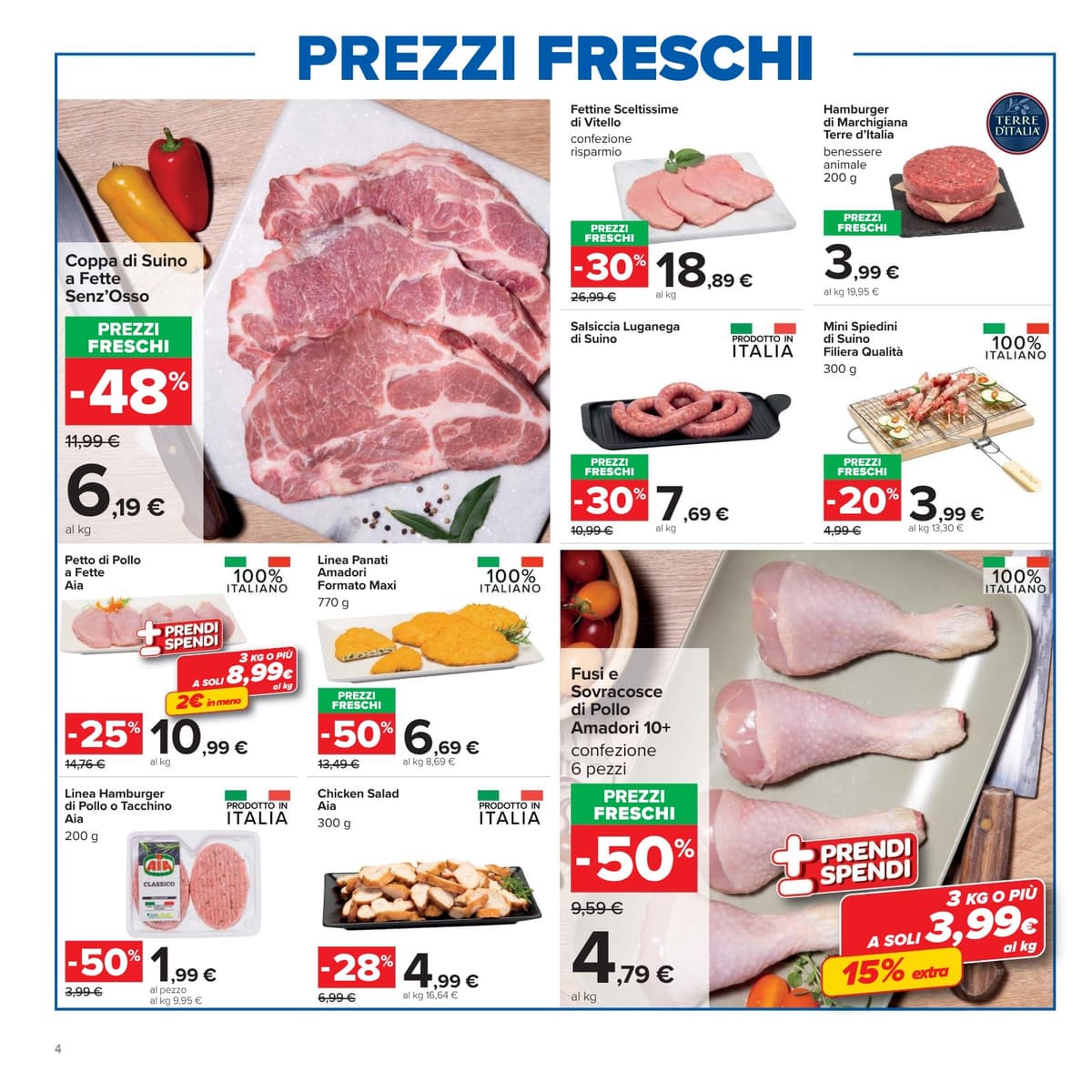 Pagina 4. del volantino Carrefour - Prezzi Freschi (iper) dal 23/08/2026