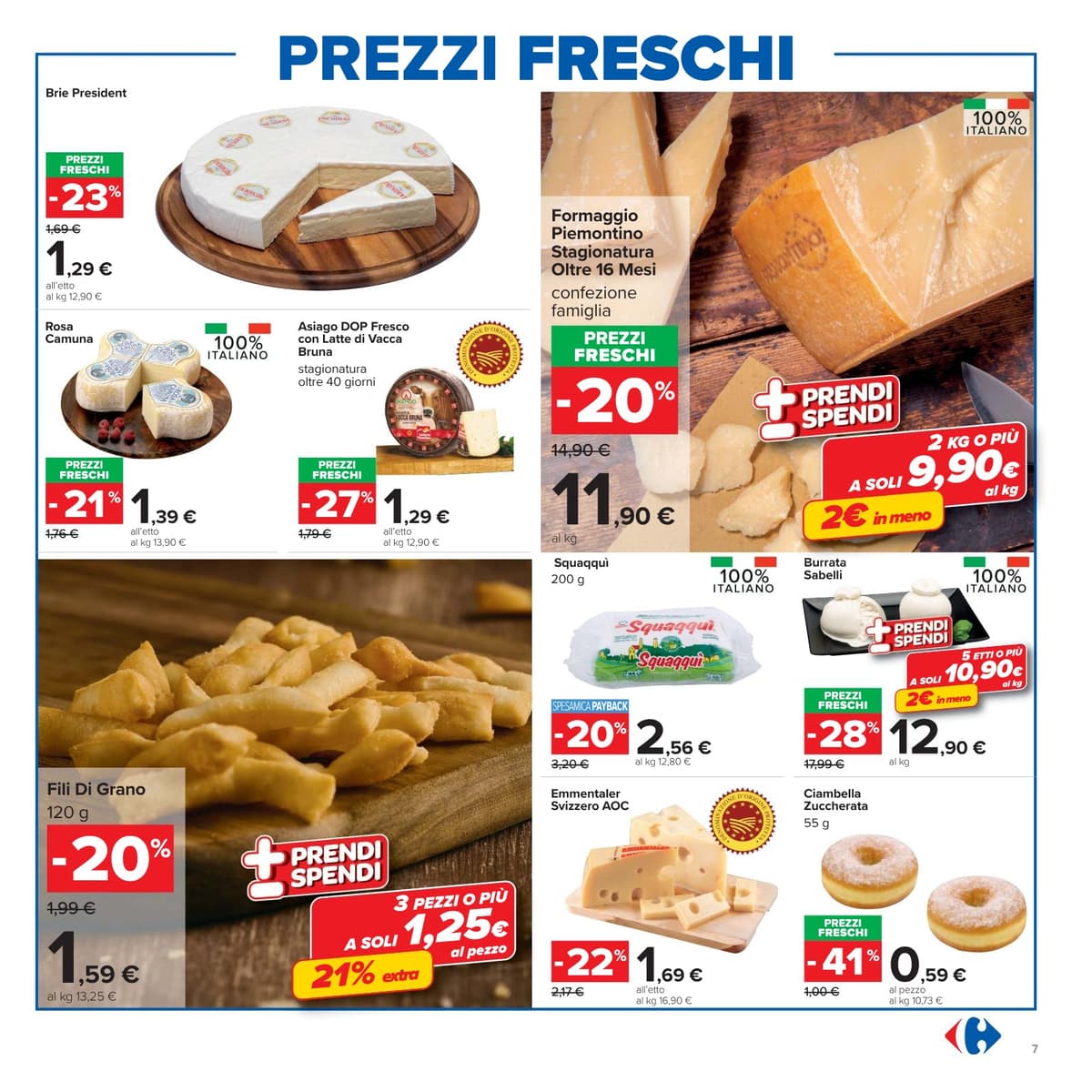 Pagina 7. del volantino Carrefour - Prezzi Freschi (iper) dal 23/08/2026