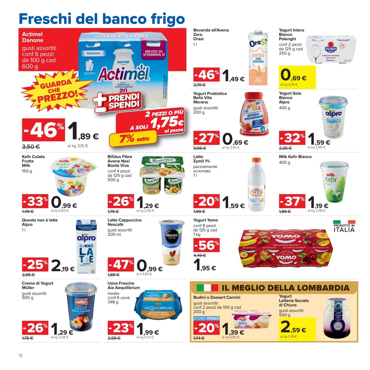 Pagina 12. del volantino Carrefour - Prezzi Freschi (iper) dal 23/08/2026