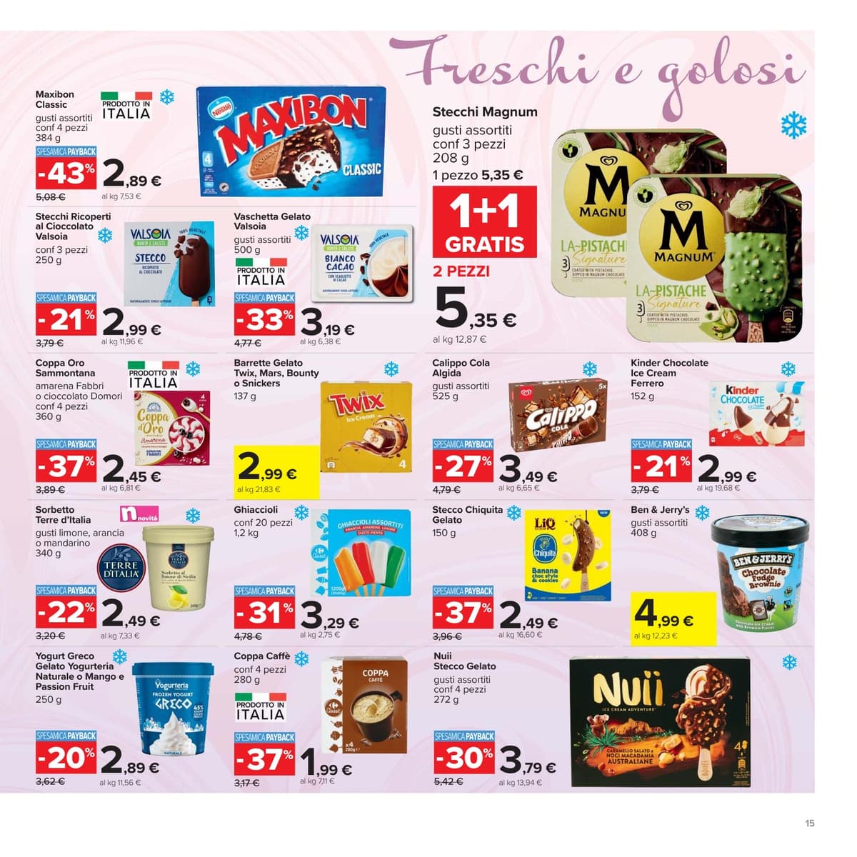 Pagina 15. del volantino Carrefour - Prezzi Freschi (iper) dal 23/08/2026