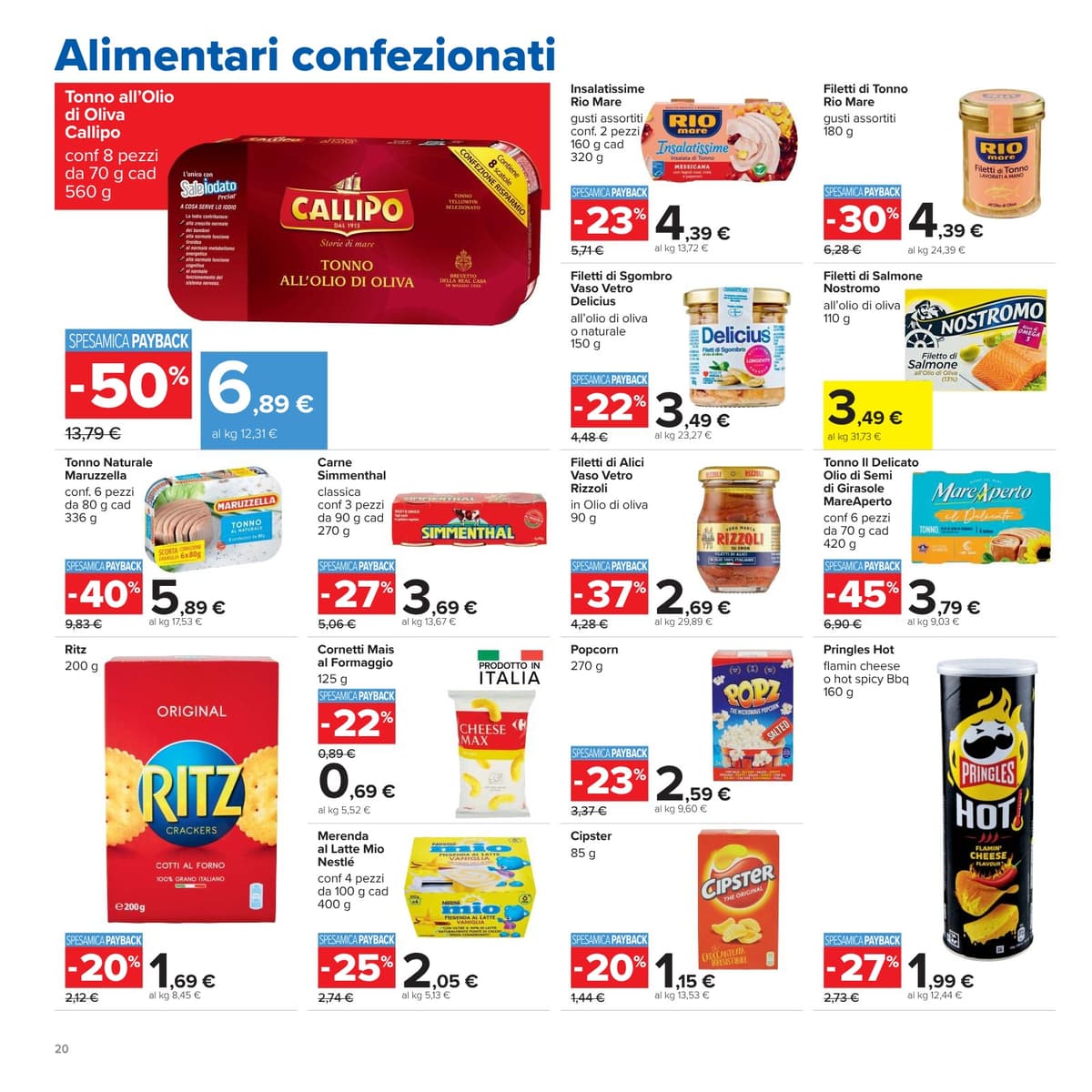 Pagina 20. del volantino Carrefour - Prezzi Freschi (iper) dal 23/08/2026