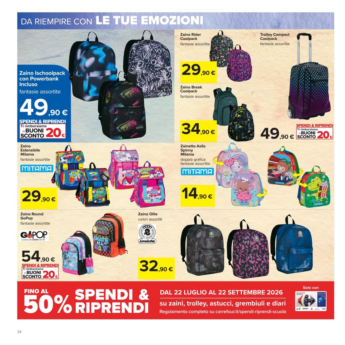 Pagina 34. del volantino Carrefour - Prezzi Freschi (iper) dal 23/08/2026