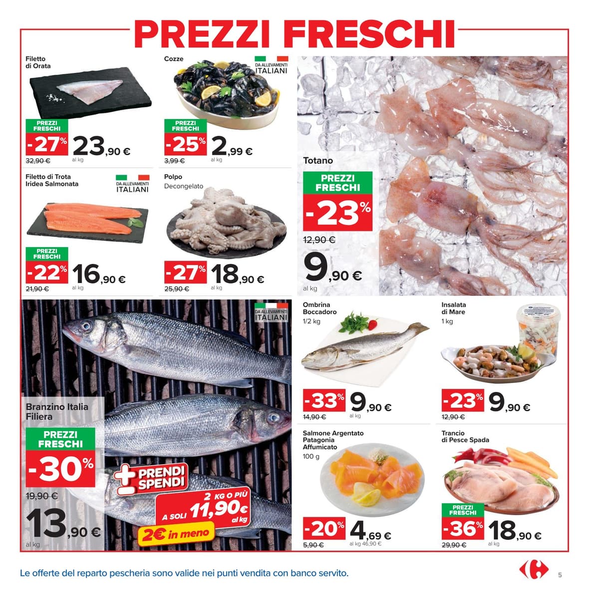 Pagina 5. del volantino Carrefour - Prezzi Freschi (market)