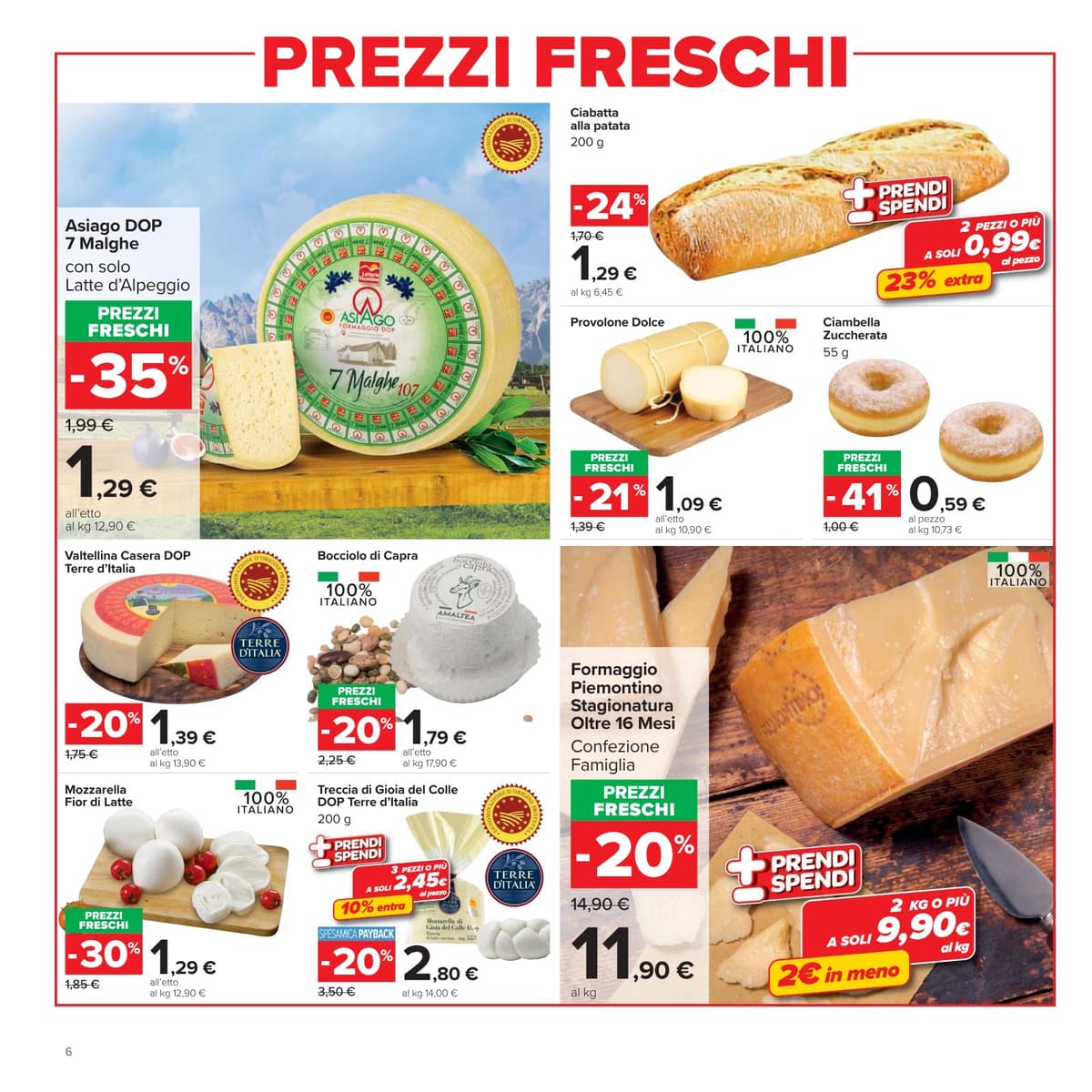 Pagina 6. del volantino Carrefour - Prezzi Freschi (market) dal 23/08/2026