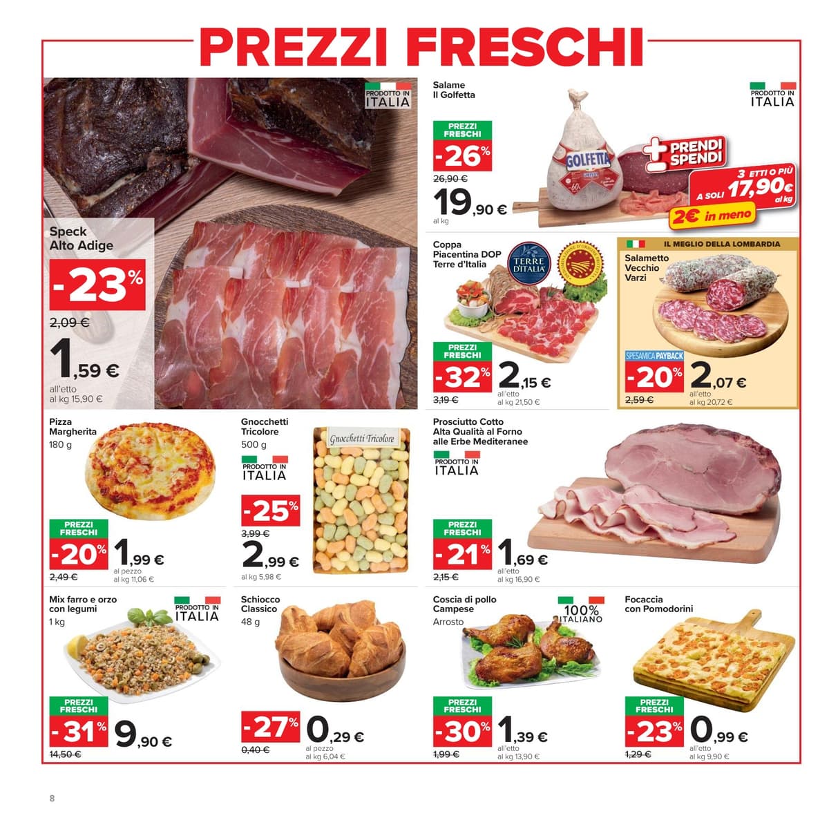 Pagina 8. del volantino Carrefour - Prezzi Freschi (market) dal 23/08/2026