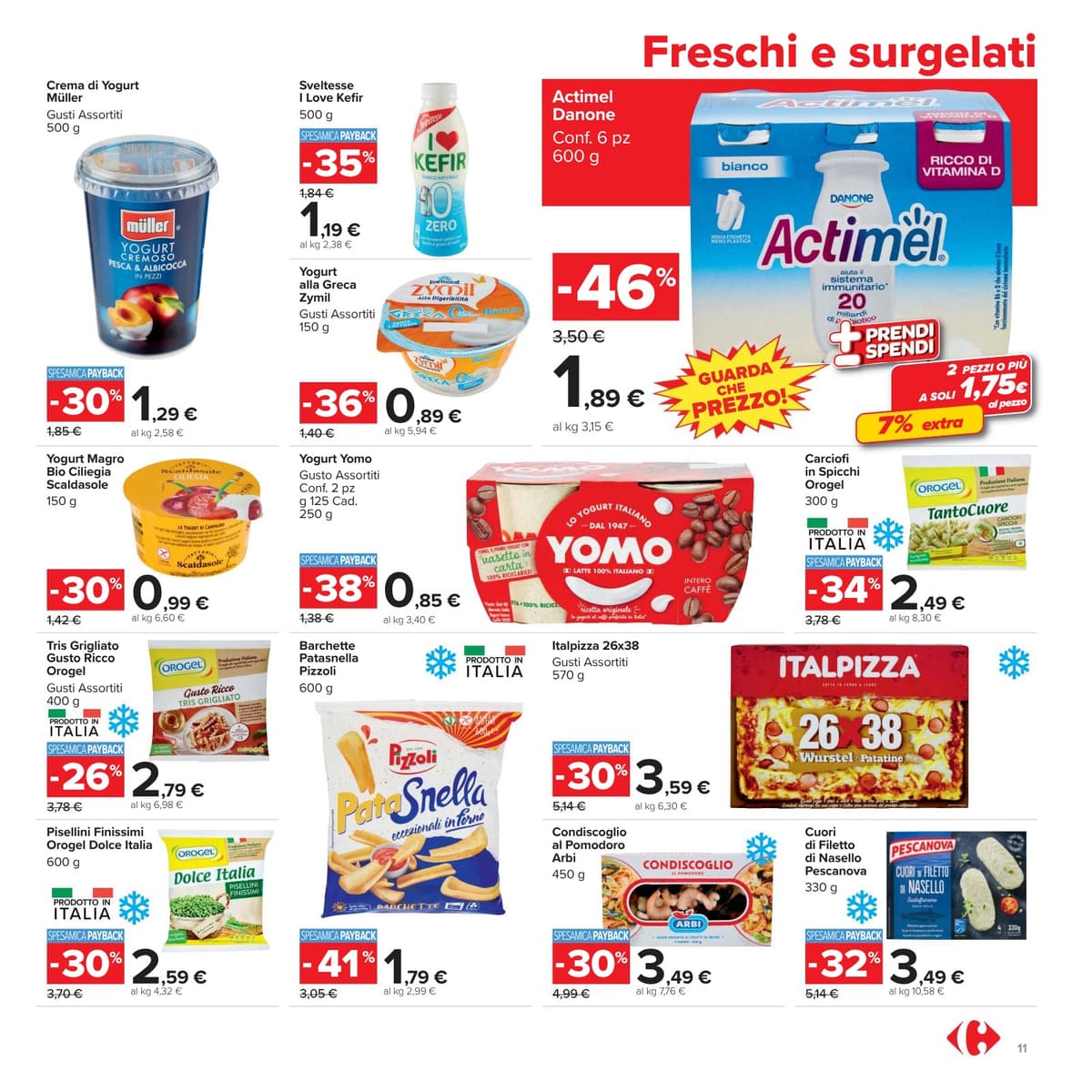 Pagina 11. del volantino Carrefour - Prezzi Freschi (market) dal 23/08/2026