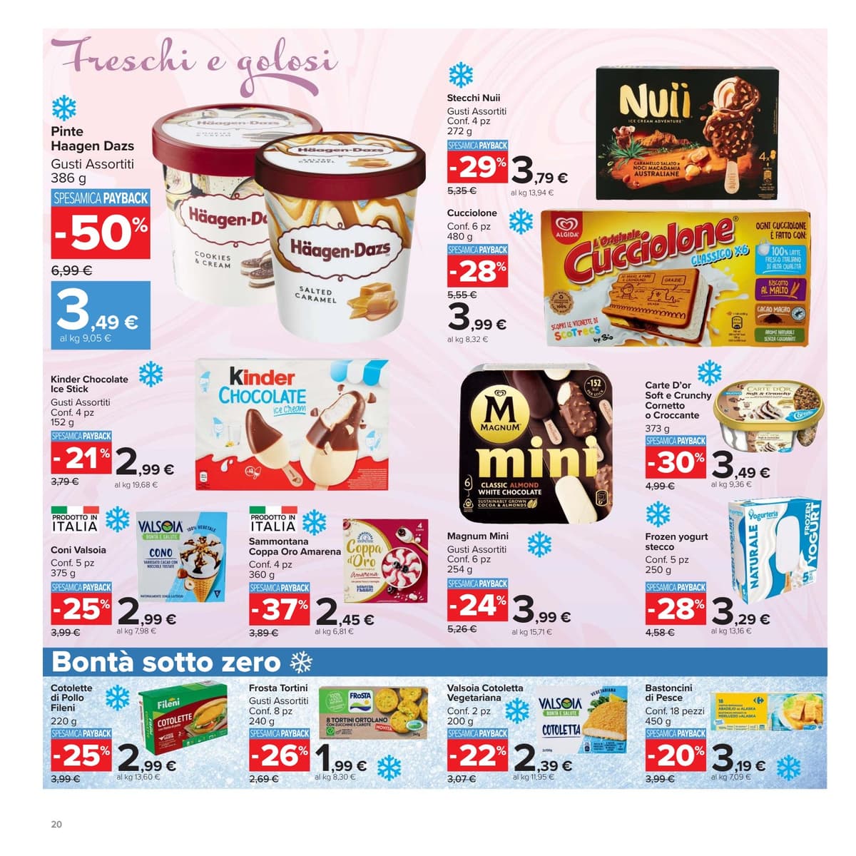 Pagina 20. del volantino Carrefour - Prezzi Freschi (market) dal 23/08/2026